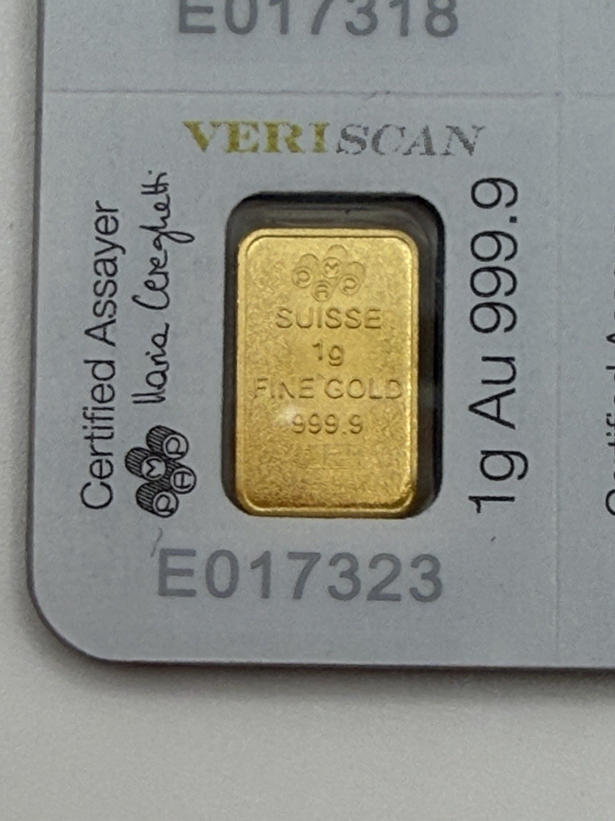 1 Gram PAMP Suisse 9999 Fine Gold Lady Fortuna Prosperity Bar Sealed Assay