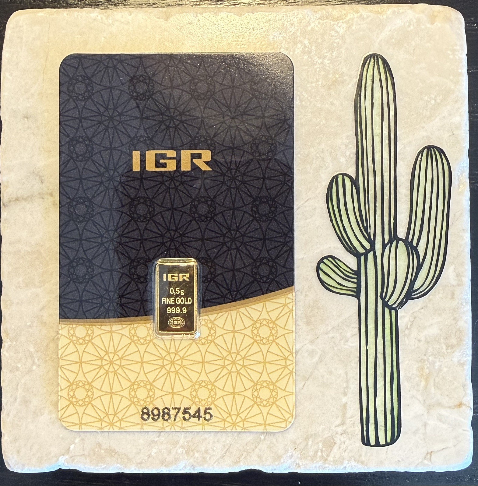 💛 4 GRAMS GOLD LOT: 8 x IGR 0.5g 999.9 Fine Gold Bars in Assay Certificate 💛