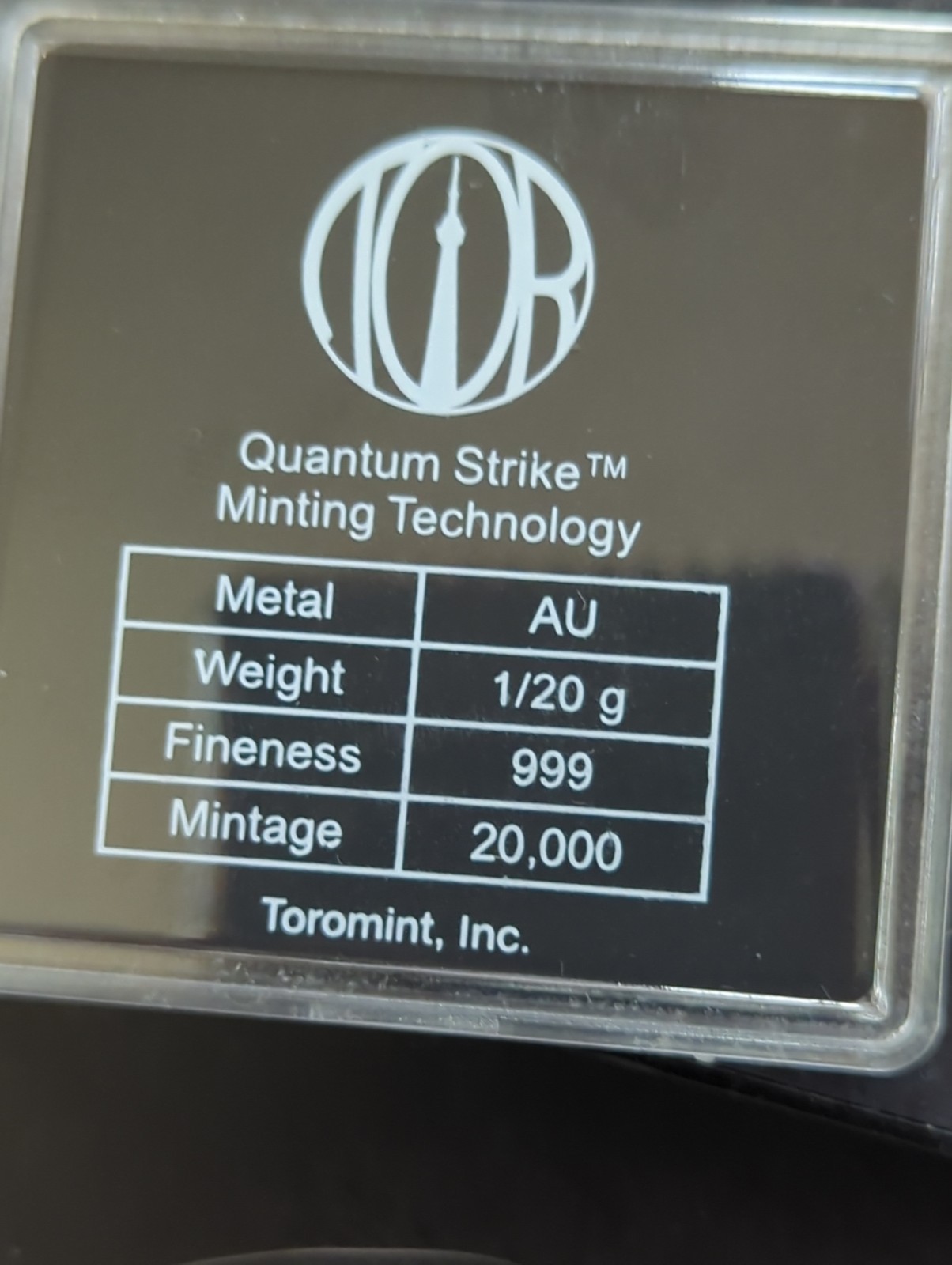 Tormint 1/20 Gram 999 Gold F15 Eagle
