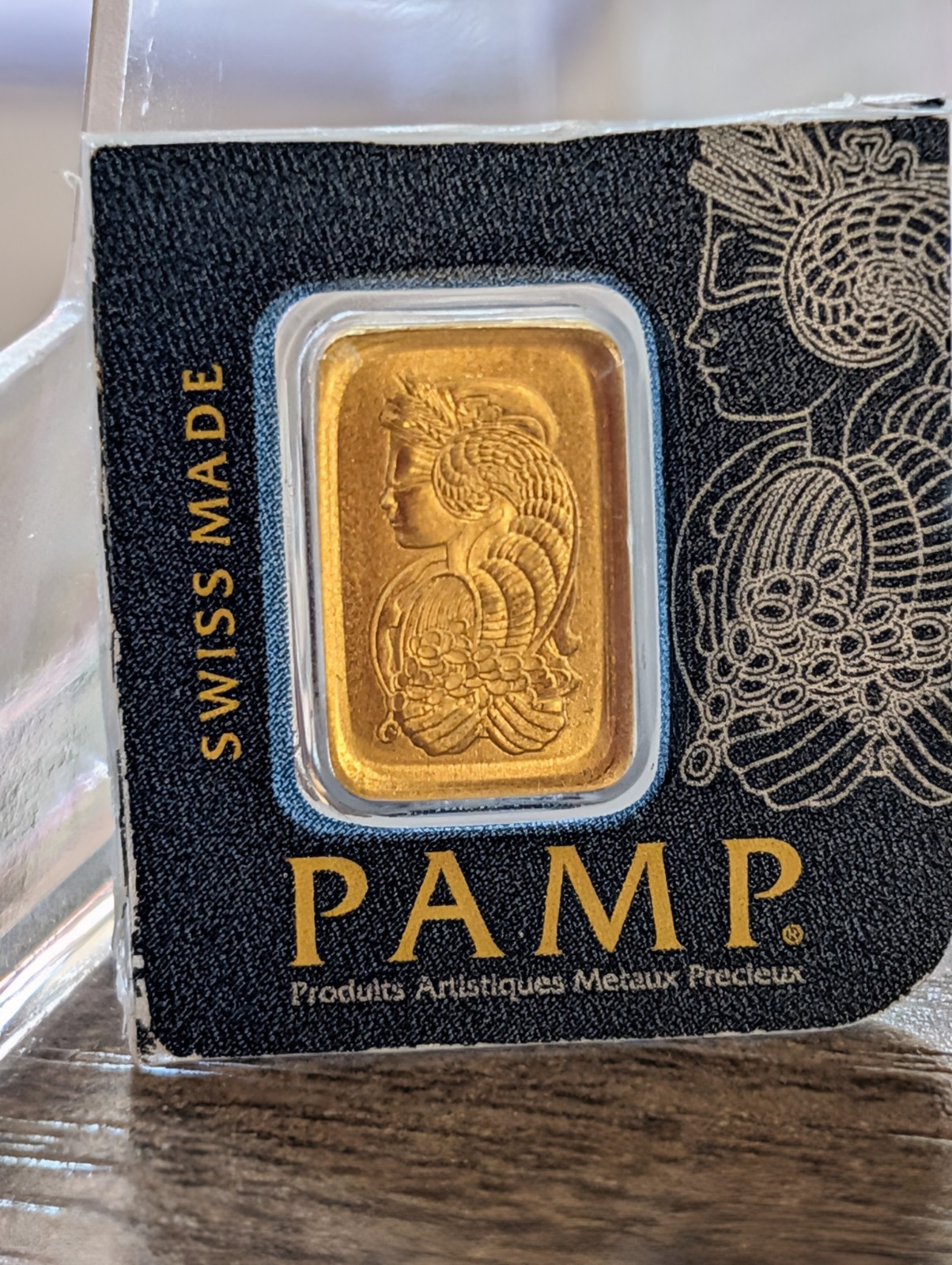 PAMP Suisse Fortuna 1 g .9999 Fine Gold Bar in Assay Card – Gold Bullion