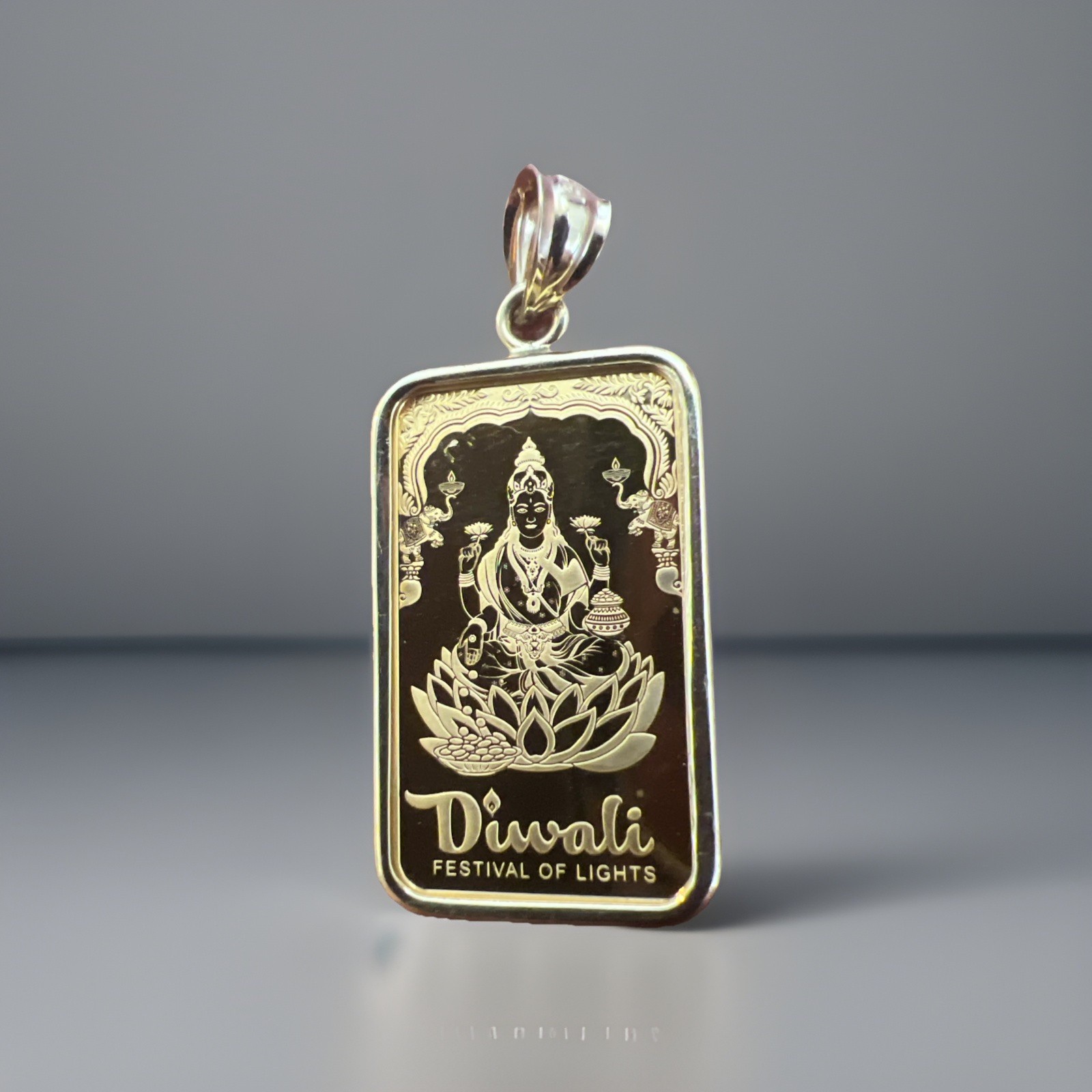 Pamp 5 G 24K Gold Bar Diwali Festival Of Lights & FREE WITH PURCHASE 14K BEZEL!