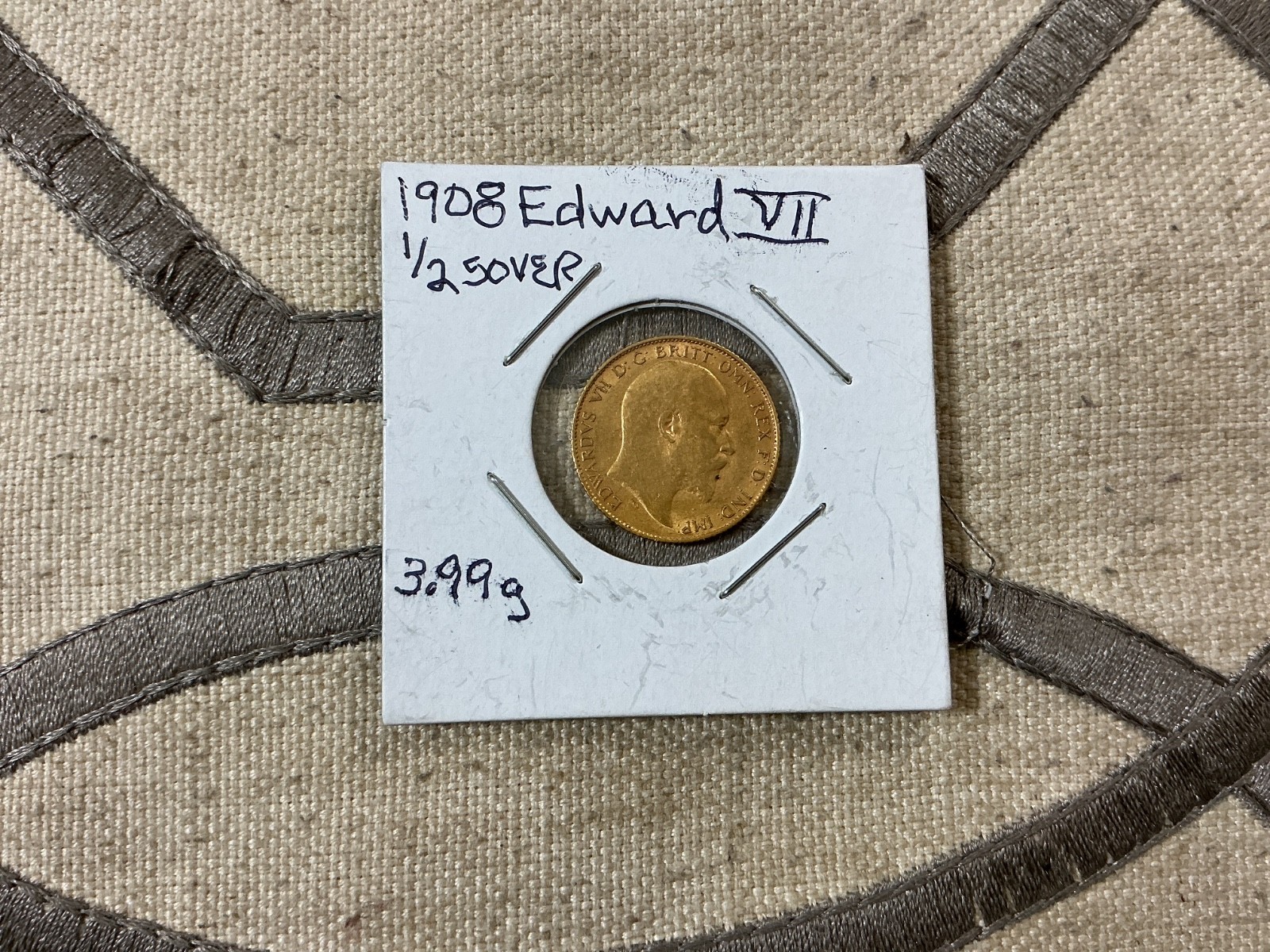1908 12 sovereign Edward VII G2U