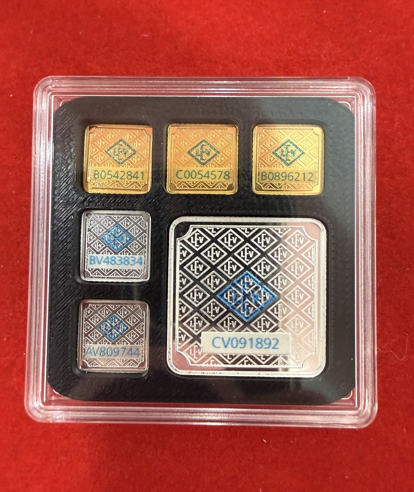 Lot of 5 🔥 3 GOLD 1 GRAM, 2 SILVER 1 GRAM, 10 GRAM SILVER IN HOLDER