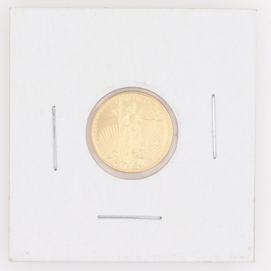 2014 & 2019 1/10 oz American Eagle .999 Fine Gold Round Bullion Set of 2