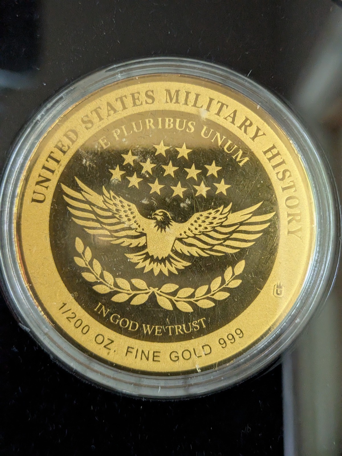 2024 American Mint 99.9% Gold Vietnam War Military History 1/200oz AGW