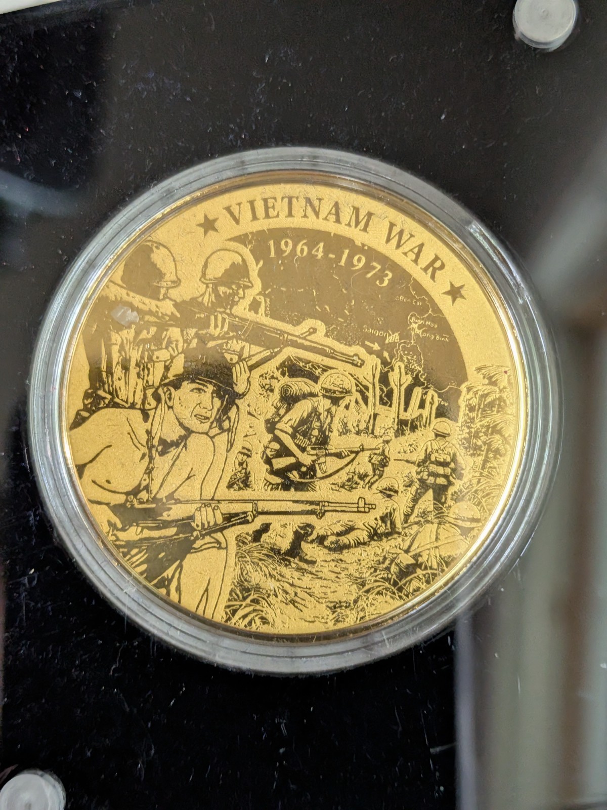 2024 American Mint 99.9% Gold Vietnam War Military History 1/200oz AGW