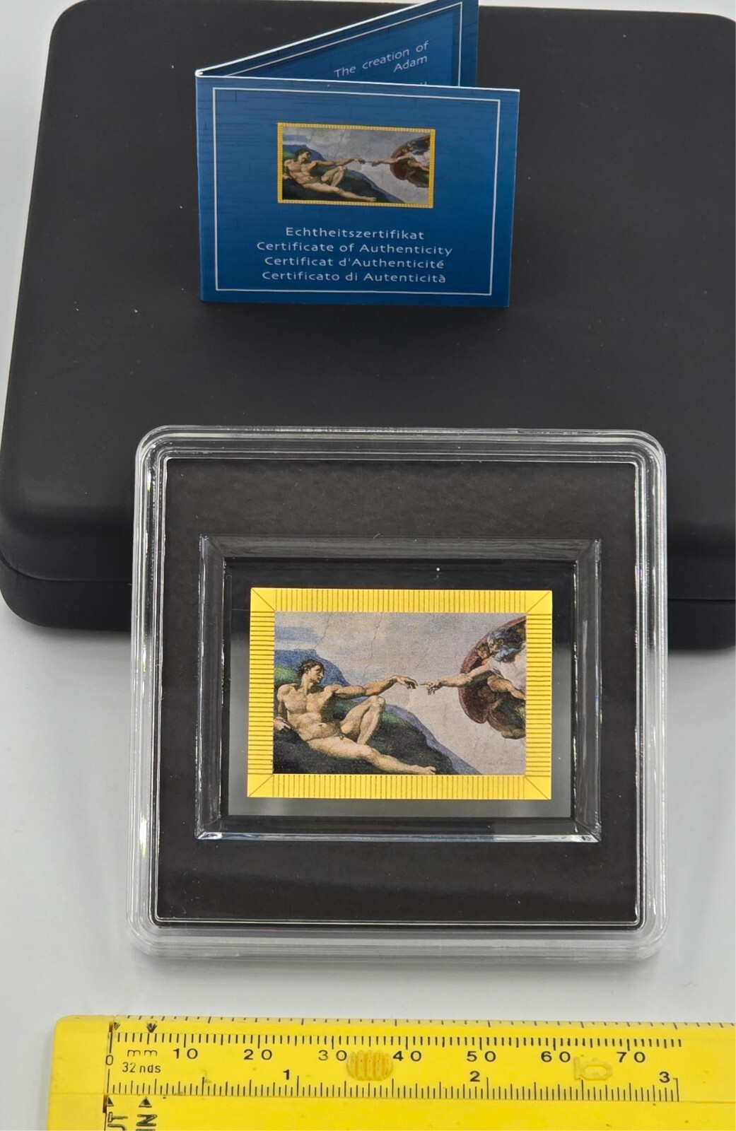 Michelangelo The creation of Adam 1/200 Oz Gold .999 coin Tokelau 2 dollars