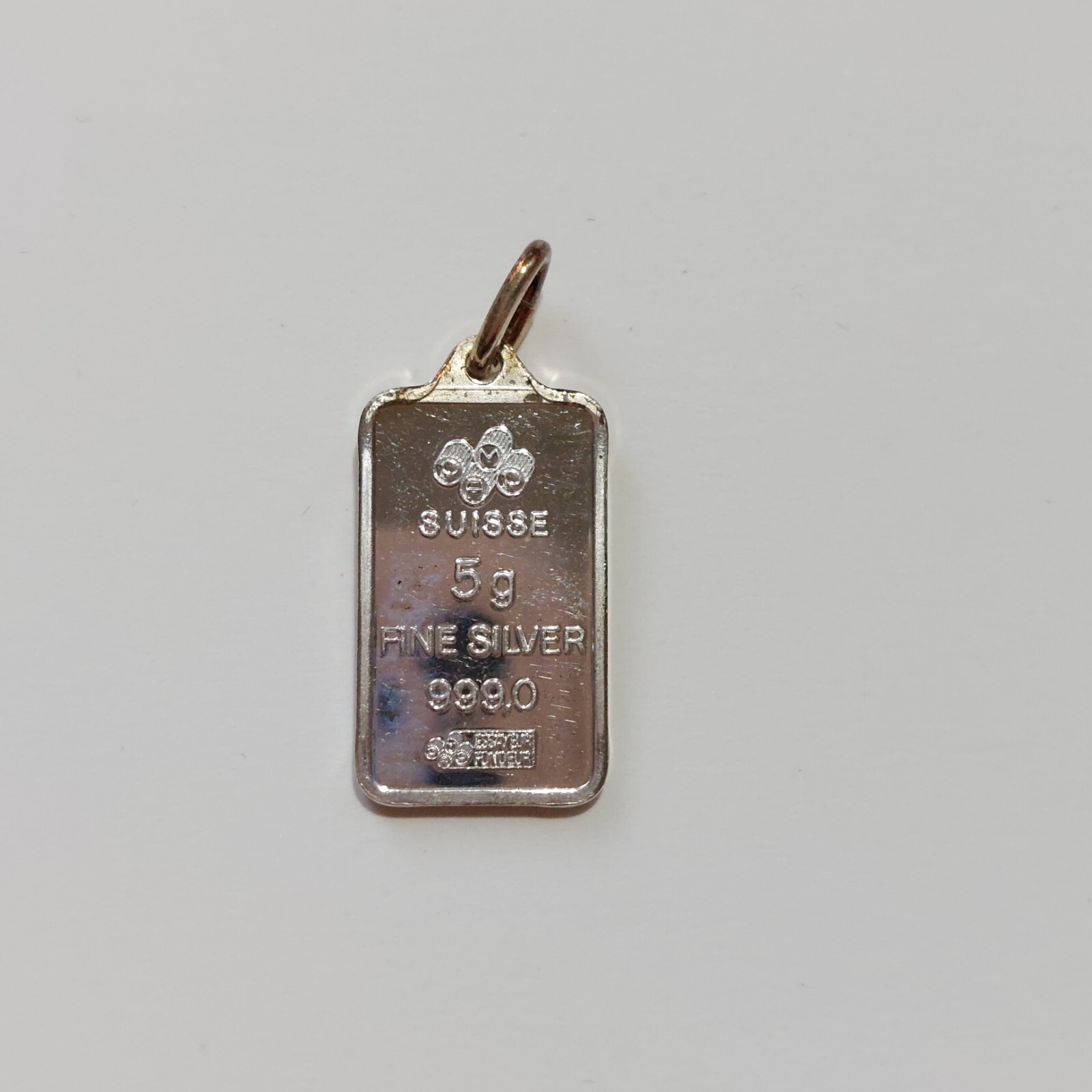 Suisse Essayer Fondeur 5g Fine Silver Bar .999 Fine Silver Pendant- Saudi Arabia