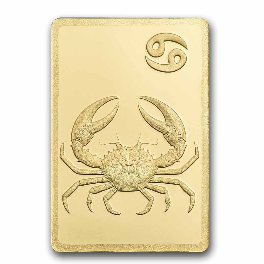 1/2 gram Gold Bar – PAMP Suisse Zodiacs: Cancer