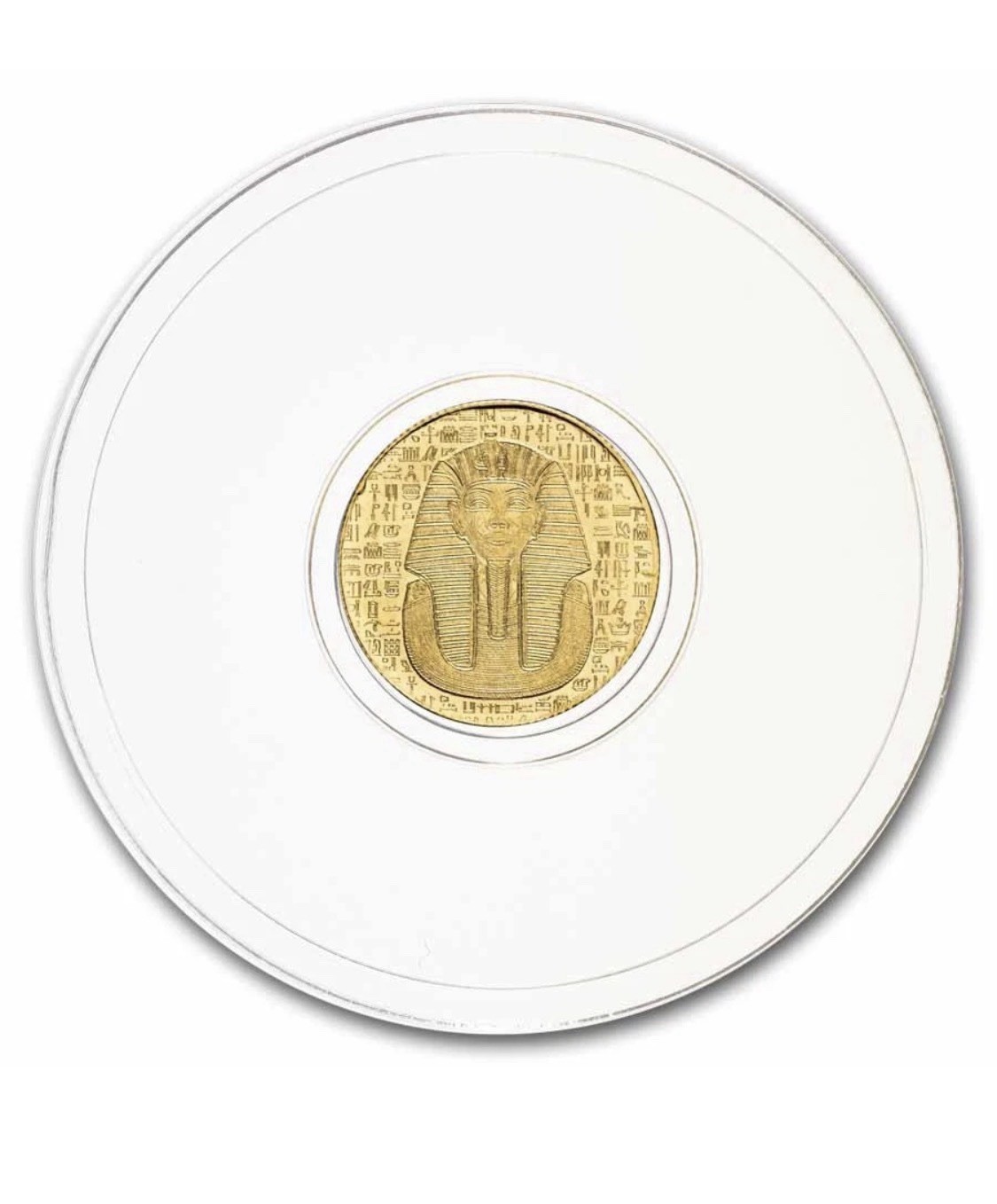 2024 1/200 oz .9999 Gold Egyptian Themed Round – Hieroglyphics / Eye of Horus