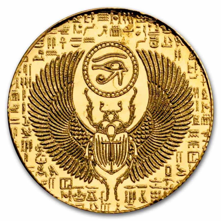 1/200 oz Gold Round: Egyptian Scarab – MPM