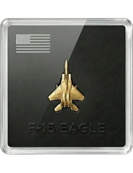 2026 F-15 Eagle Fighter Jet 1/20g Gold Shaped .999 Gold