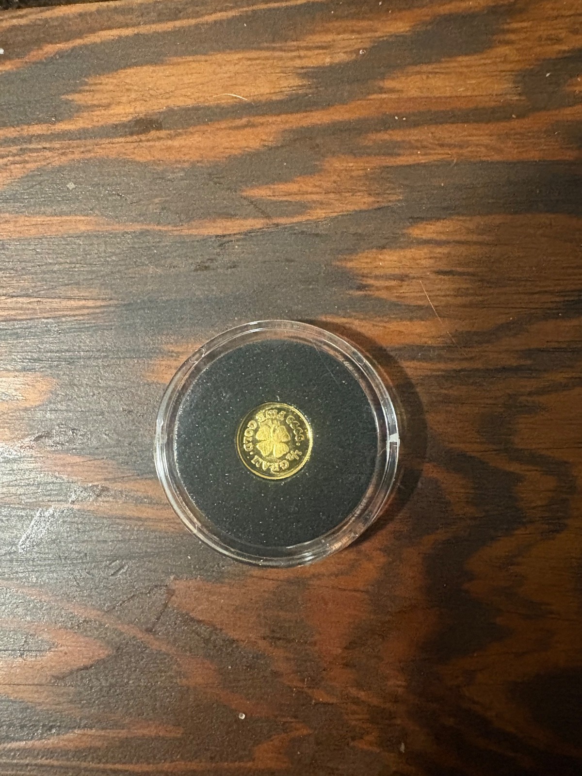 1/2 Gram .9999 Fine Gold Four Leaf Clover Round, produced by Monarch Precious Me