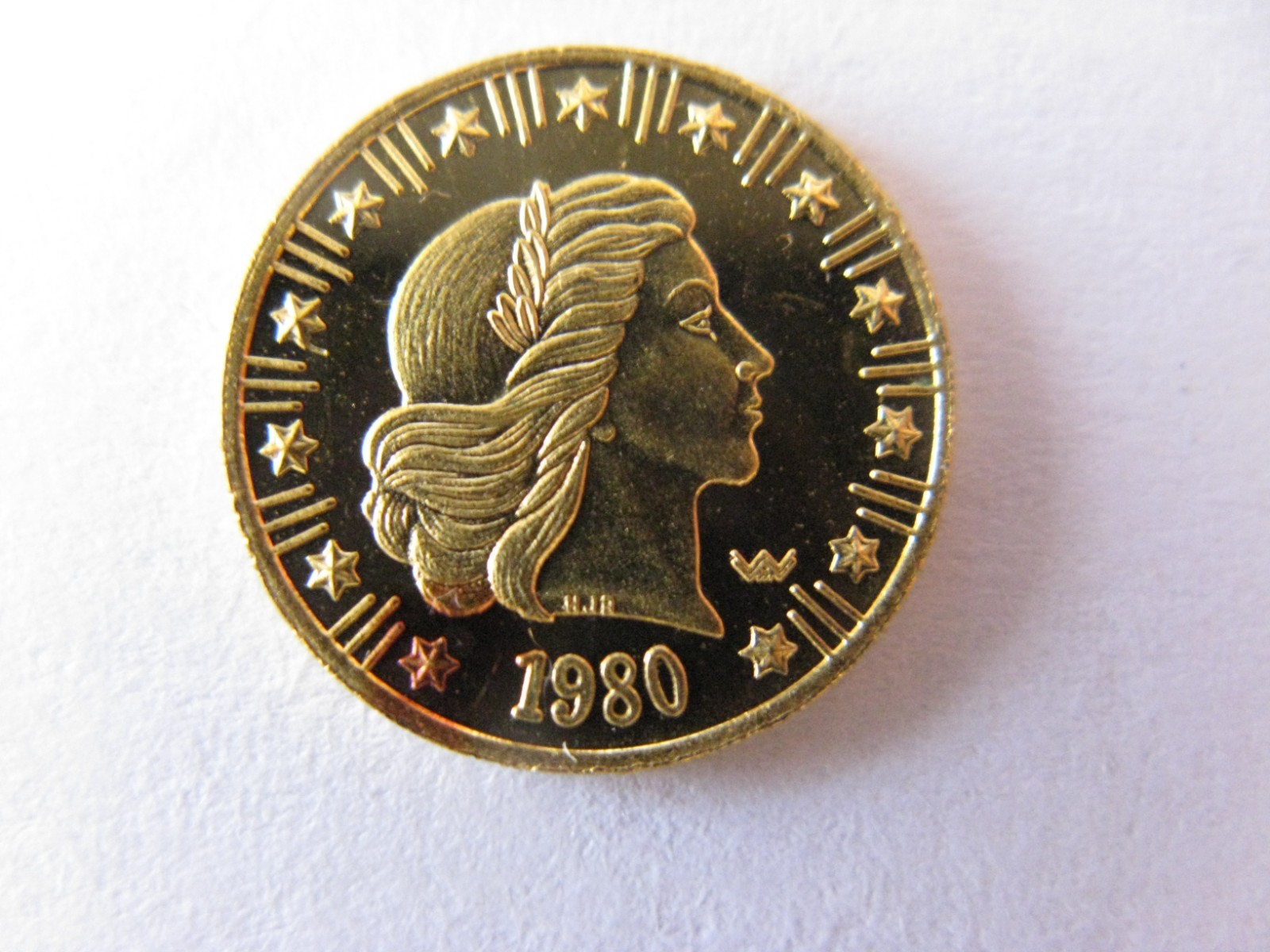 Very Rare 1980 1/20th World Wide Mint American Eagle 999 Gold Coin – Damaged