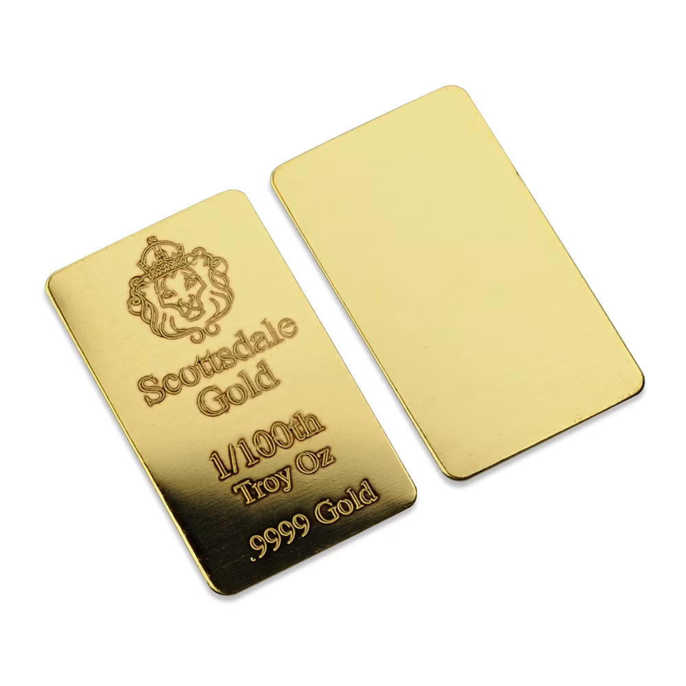 Scottsdale Mint Gold Bar – 1/100 oz