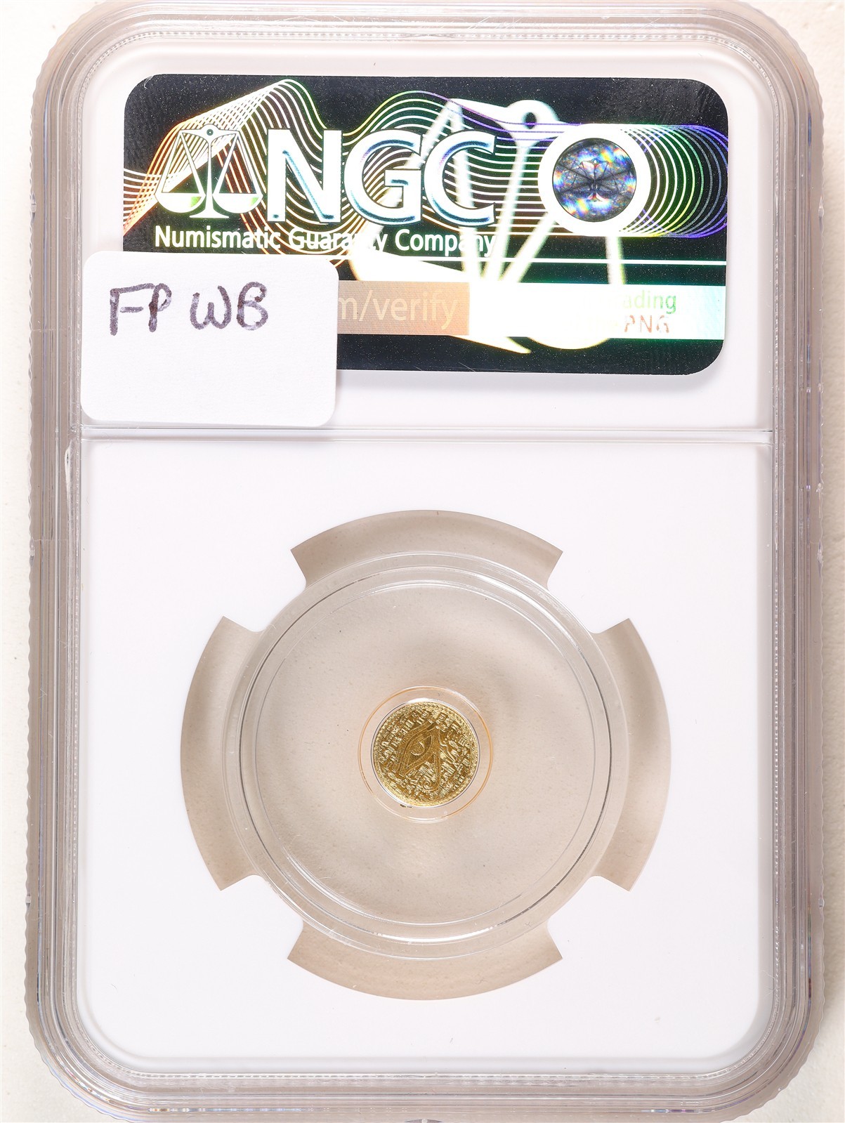 1/500oz .9999 Fine Gold Egyptian Eye of Ra MS70 NGC 8700471-237