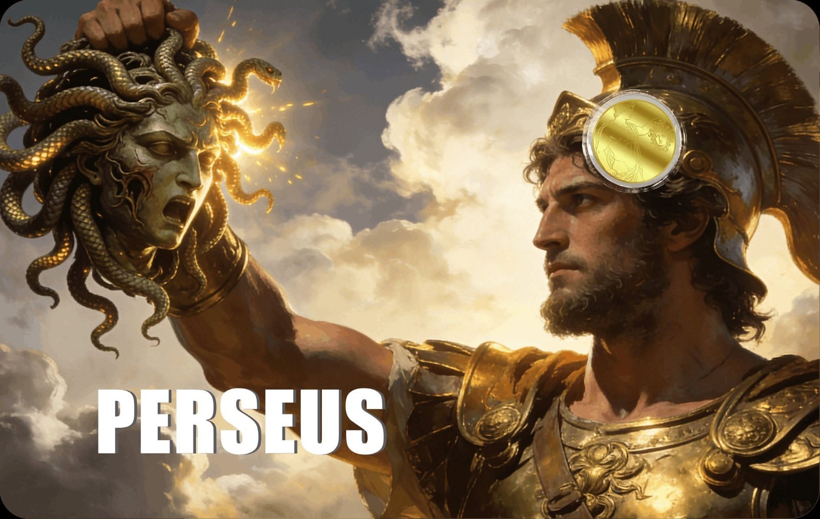 2026 Liberia Perseus 1/1000 oz Gold Coin in Card (9,999 Mintage)