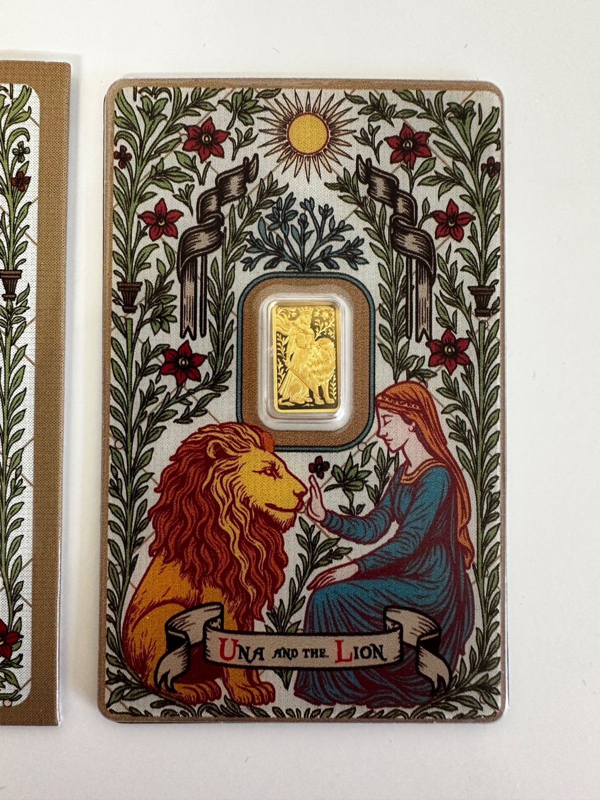 PAMP Suisse Una & The Lion 1 Gram Gold Bar 1g Gold Bar .999 Limited Mintage 3000