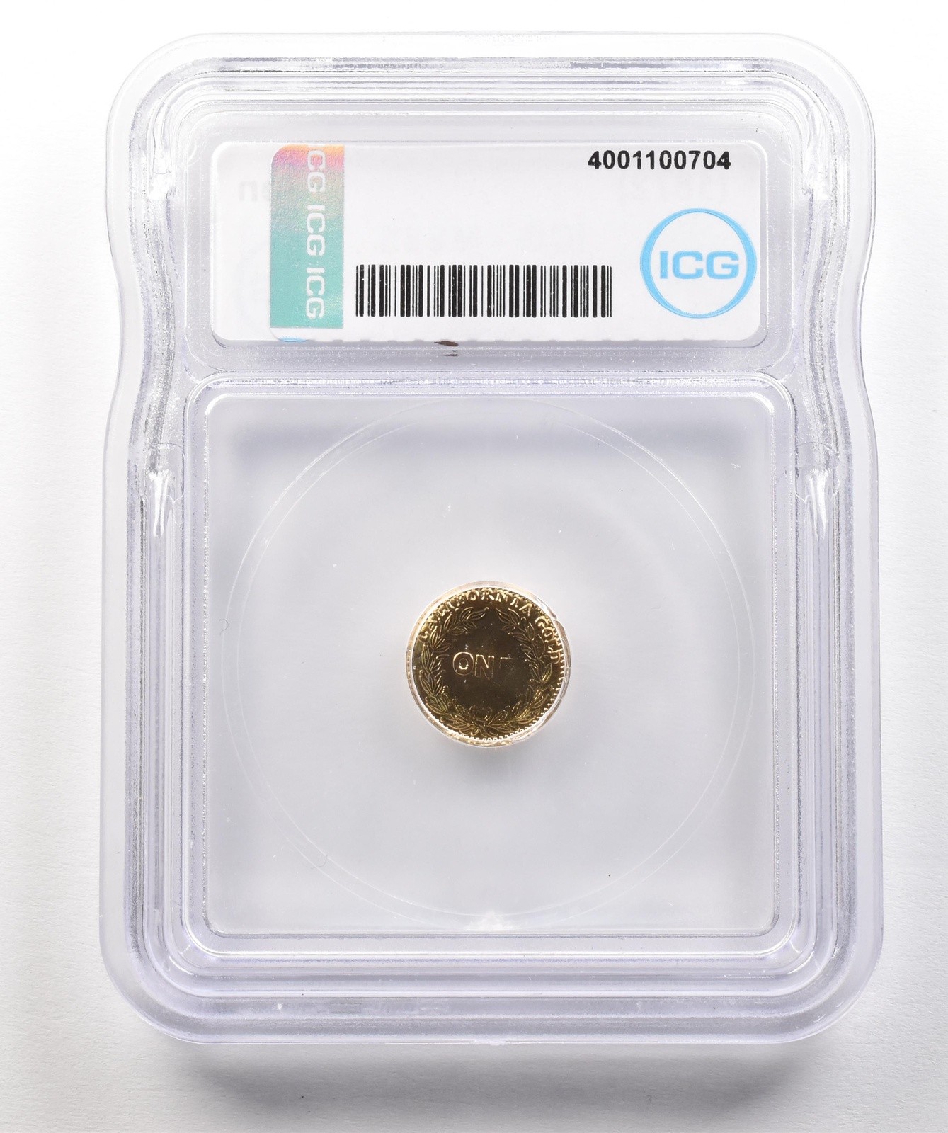 (1872) California Fractional Gold Token Indian Head Dollar MS65 ICG *4925