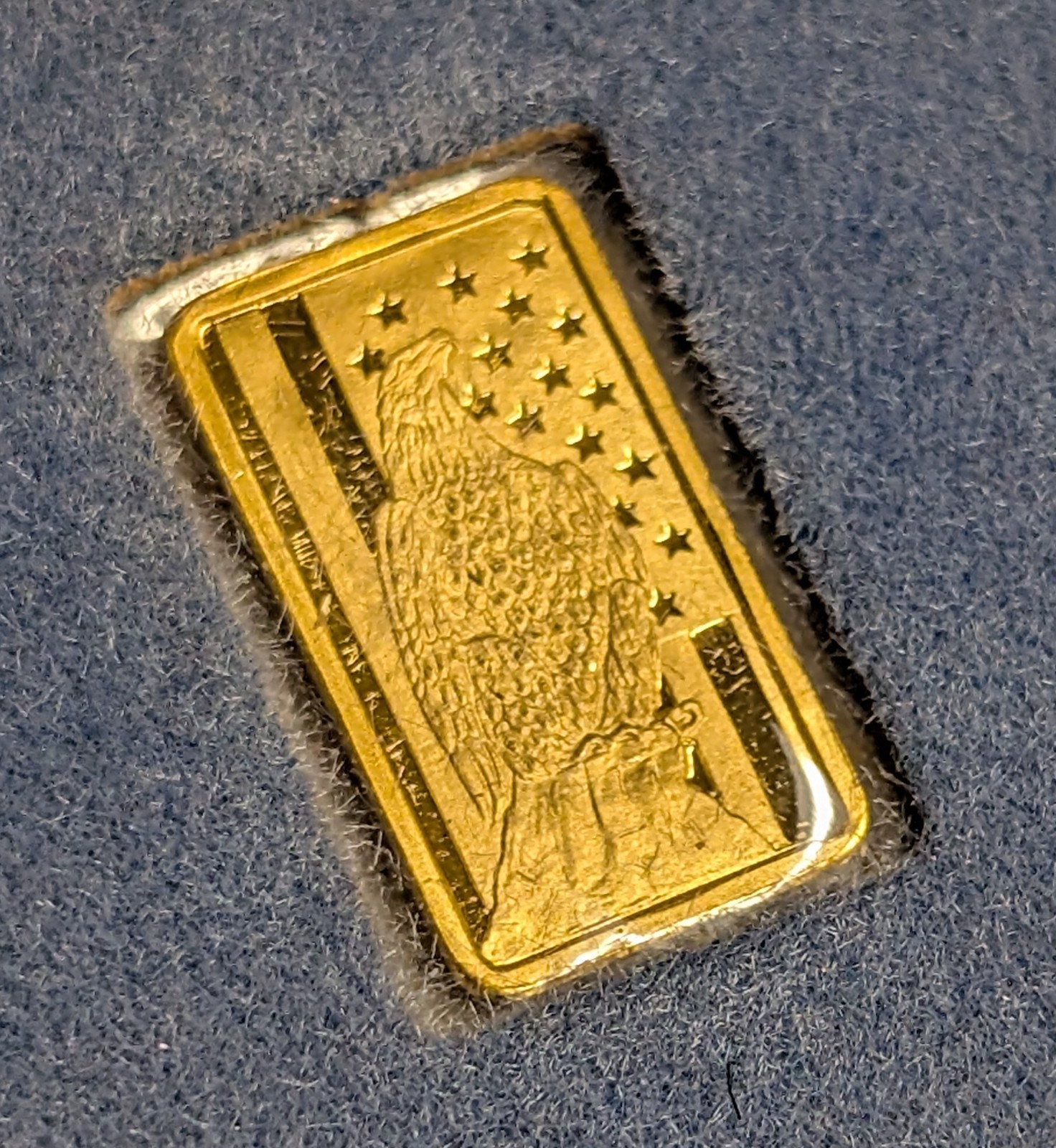 RARE 1 Gram .9999 Gold Bar ~ “Spirit of America” by Leach & Garner Attleboro, MA