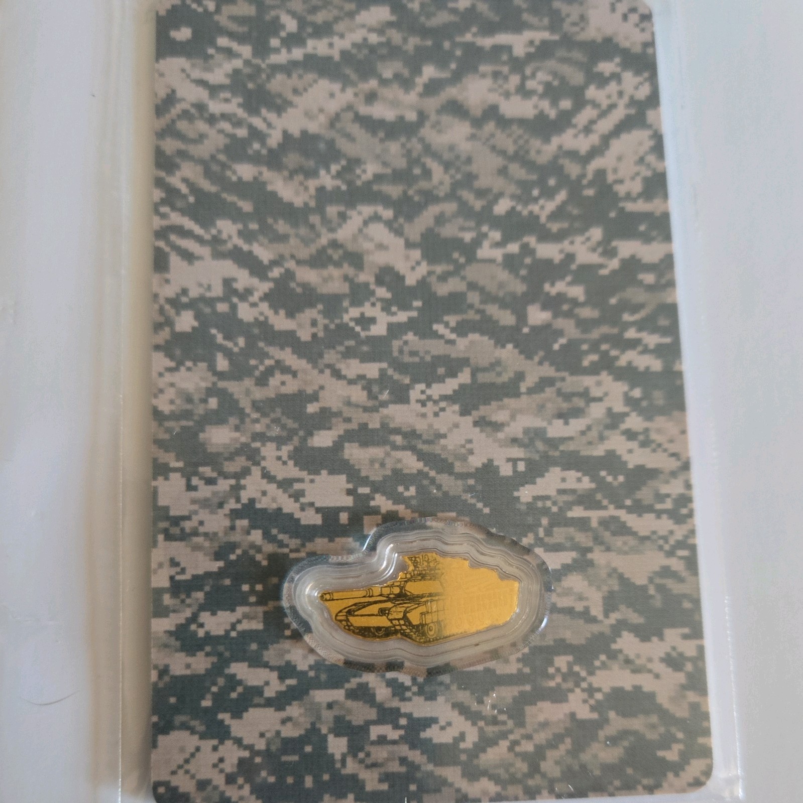 U.S. Army Tank Shaped 1/1000 oz Gold Coin in Card (9,999 Mintage)