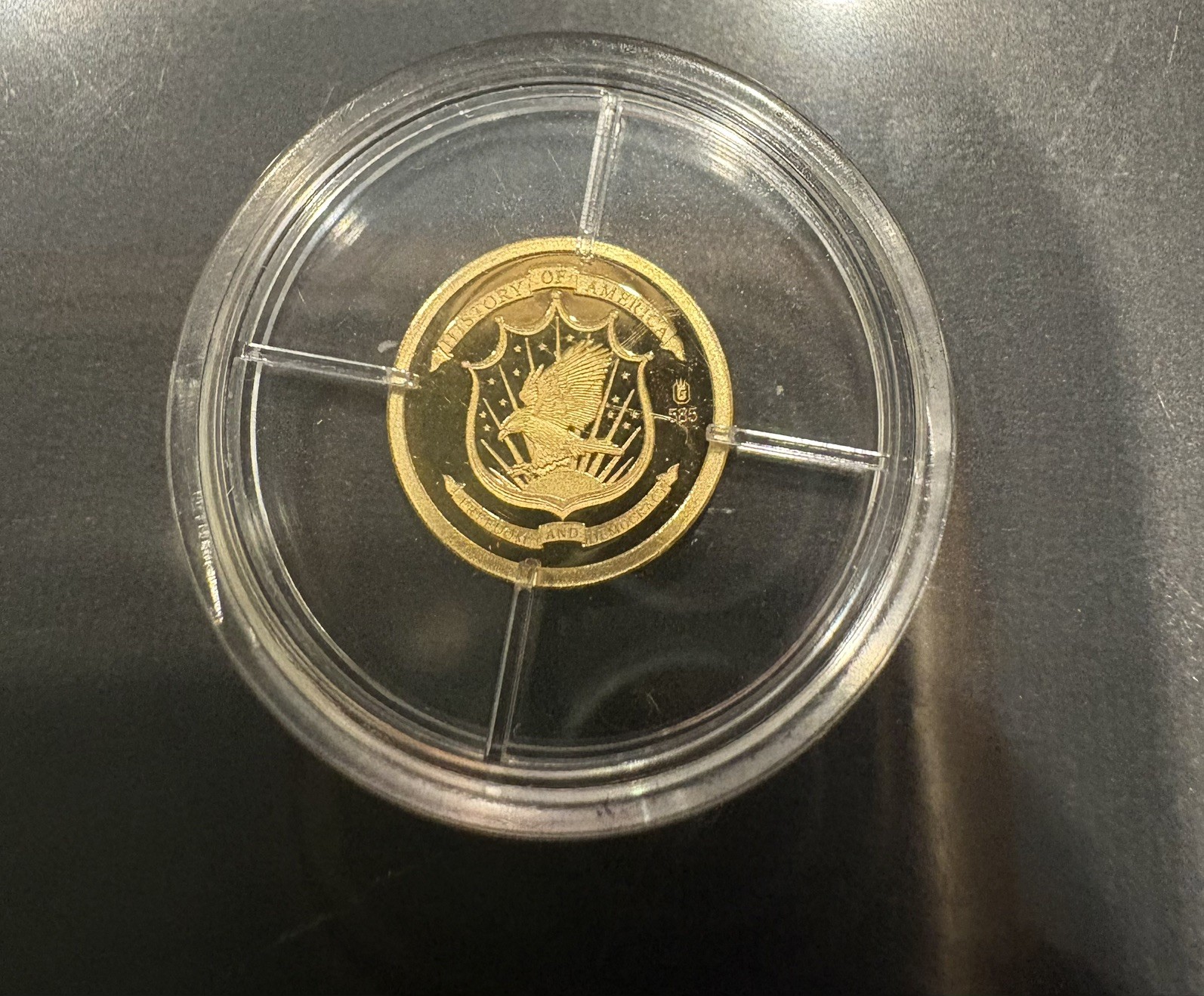 2010 .5g Birth of our Nation in Gold Bill of Rights History of America