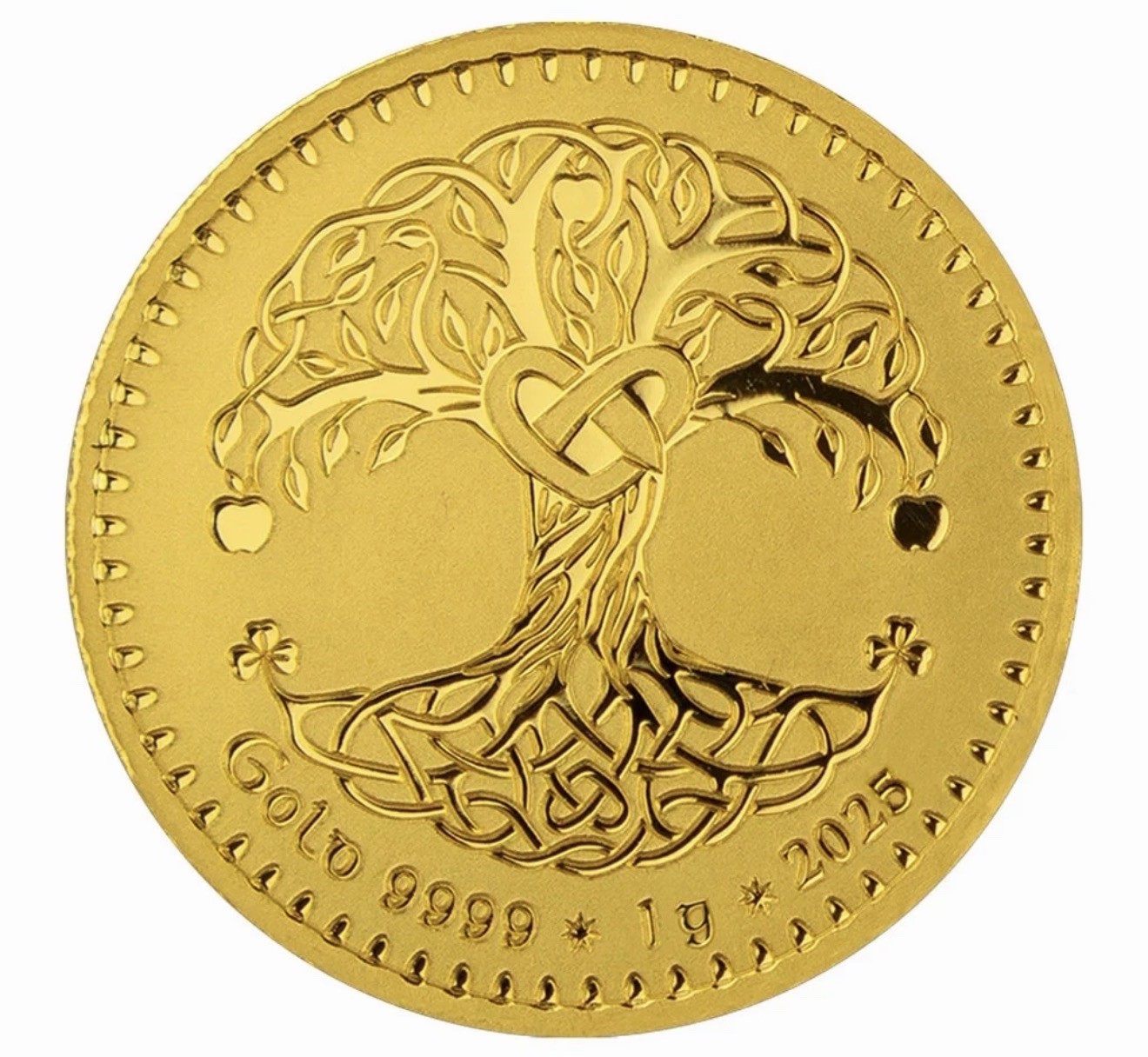 Geiger Edelmetalle Tara Coins Tree of Life 1 Gram .9999 Fine Gold In Hard Assay