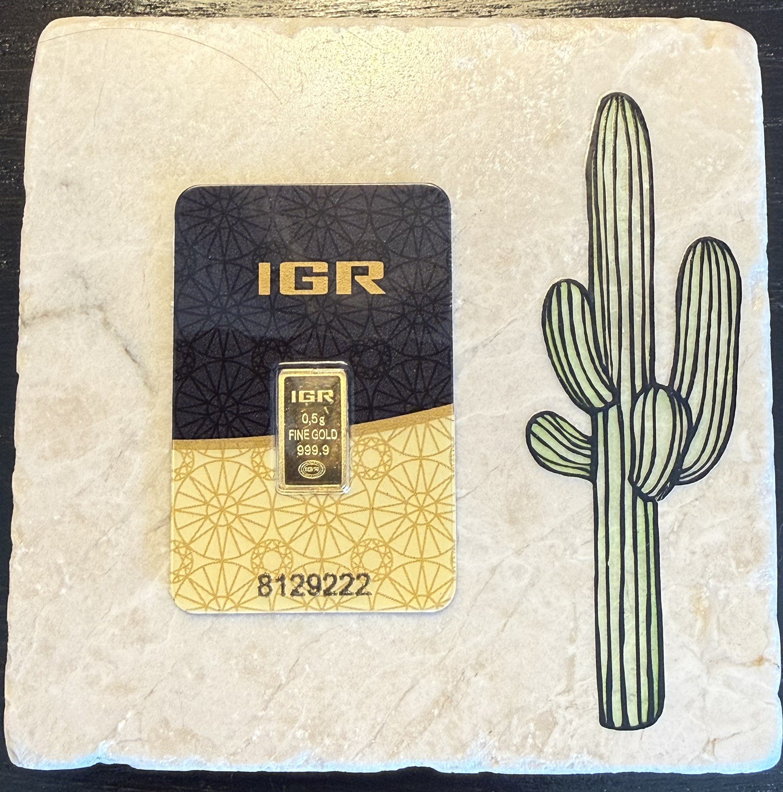 💛 4 GRAMS GOLD LOT: 8 x IGR 0.5g 999.9 Fine Gold Bars in Assay Certificate 💛