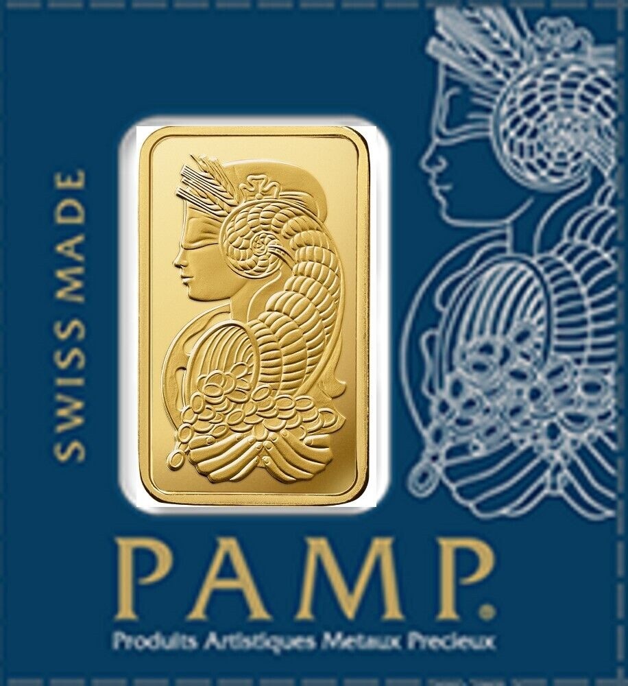 Lot of 5 – 1 Gram Gold Bar Divisible PAMP Suisse MULTIGRAM .9999 Fine Gold Bar