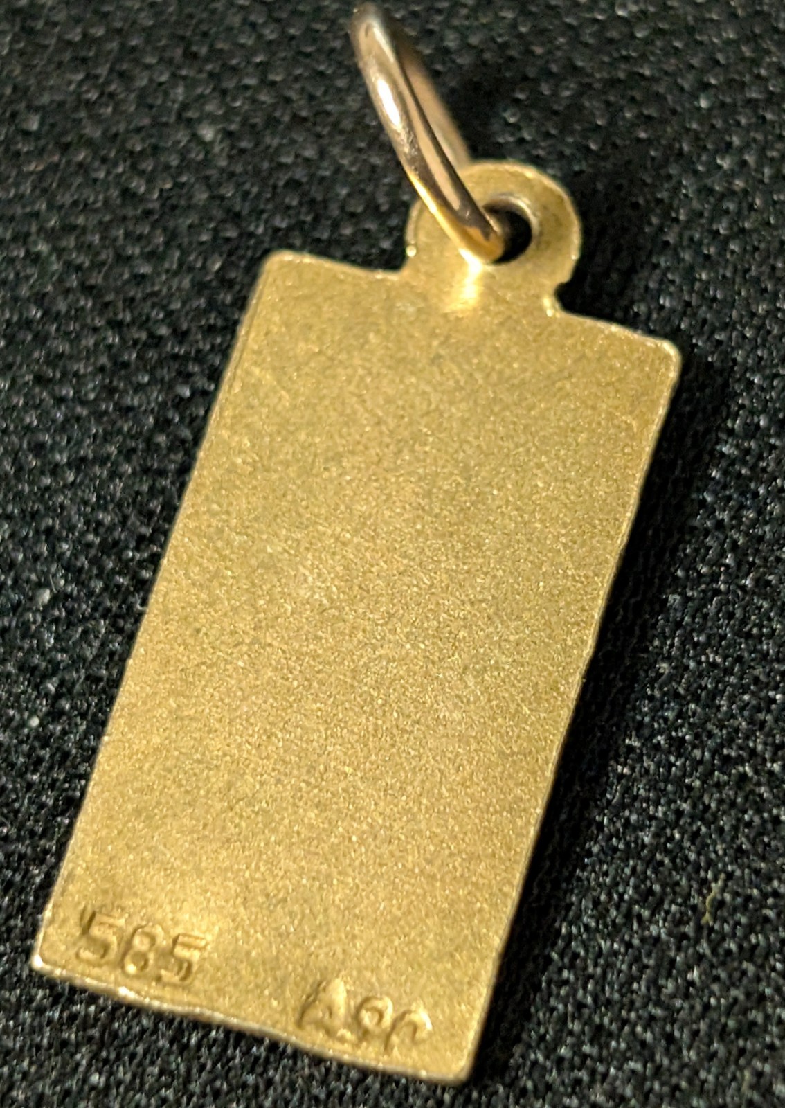Virgin Mary / Madonna 14k Gold Pendant Charm ~ .585 A.90 ~ Colorized
