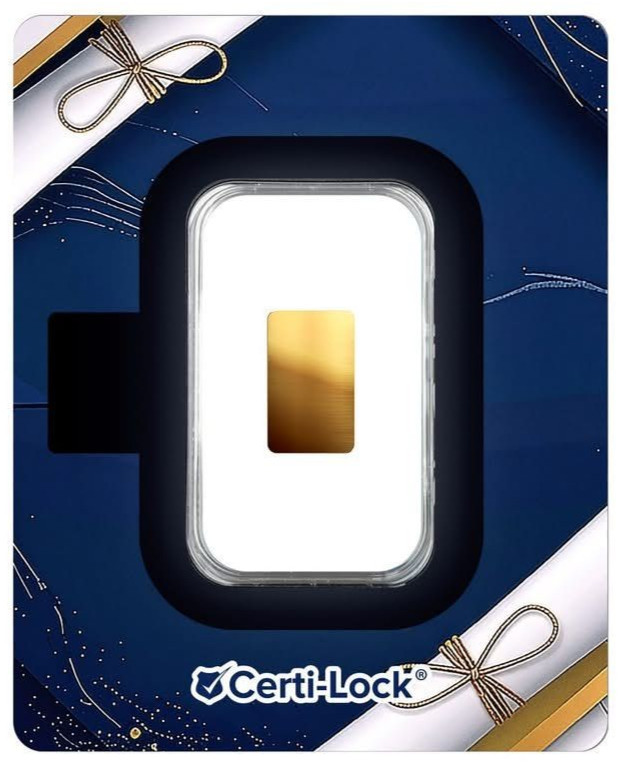 Scottsdale Mint Congrats 2026 Graduation 1/100 oz .9999 Gold Bar Certi-Lock Card