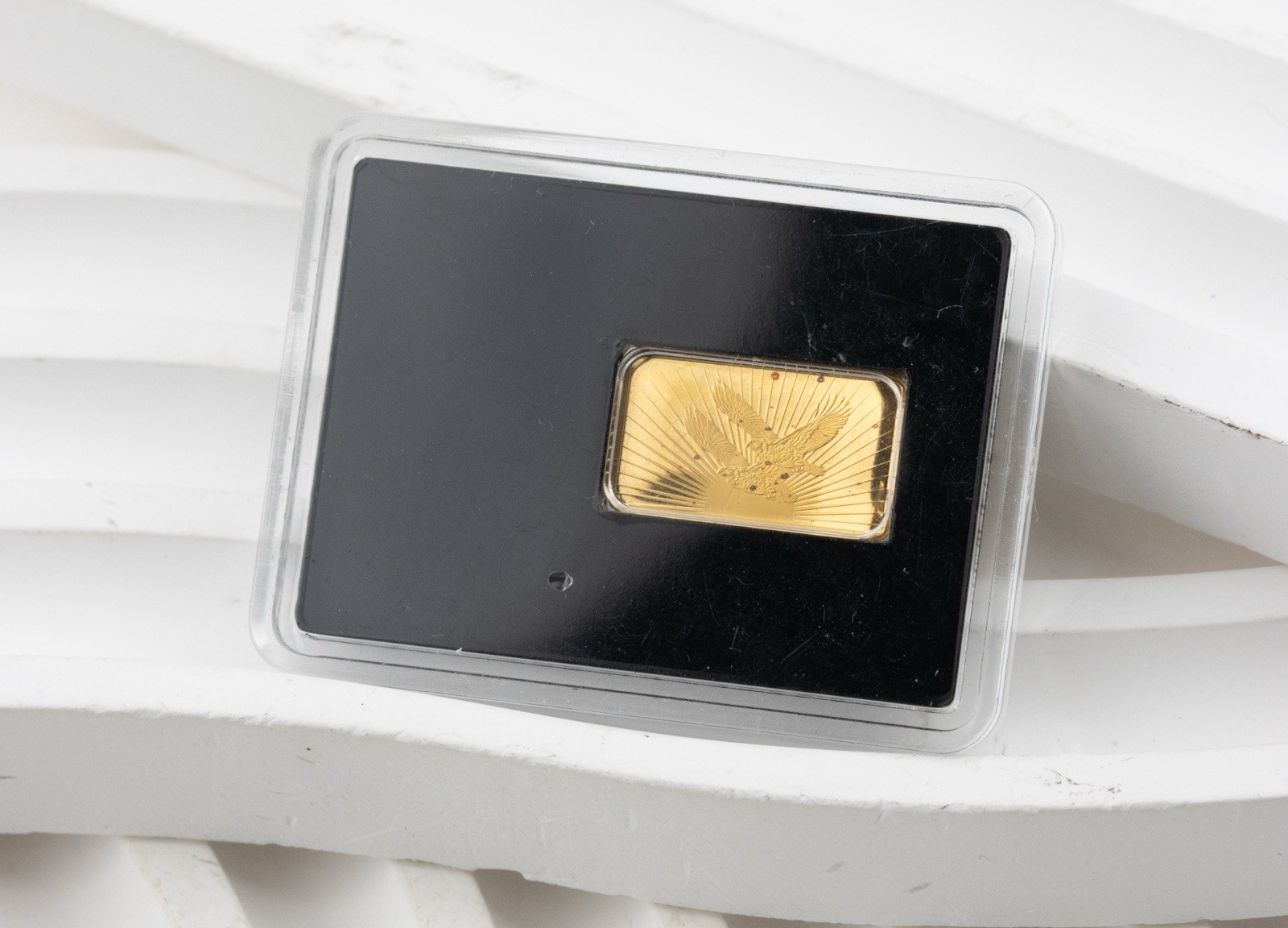 GOLD 37th US TREASURER ANGELA BUCHANAN 1/100 OZ GOLD .9999 BULLION BAR – 1105B