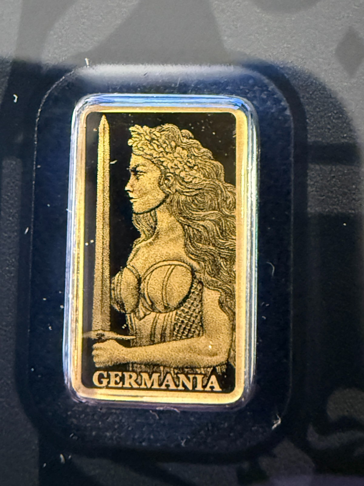🔥2026 Germania Mint Lady Germania 1/200 oz .9999 Fine Gold Bar Proof Assay Card