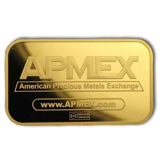 1 oz .9999 Gold Bar by APMEX (In TEP Package)