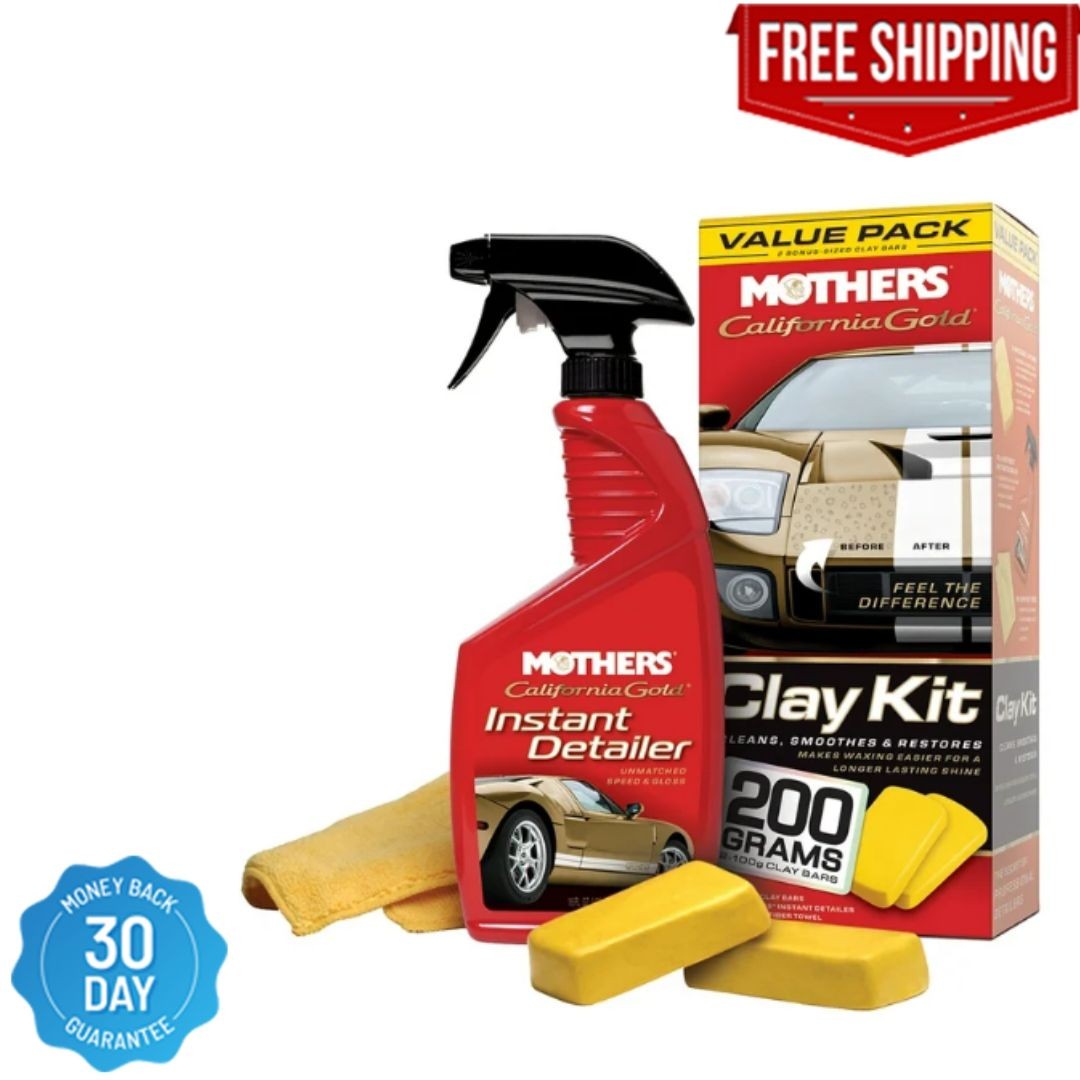 Mothers California Gold Clay Bar System 07240 for Auto Detailing