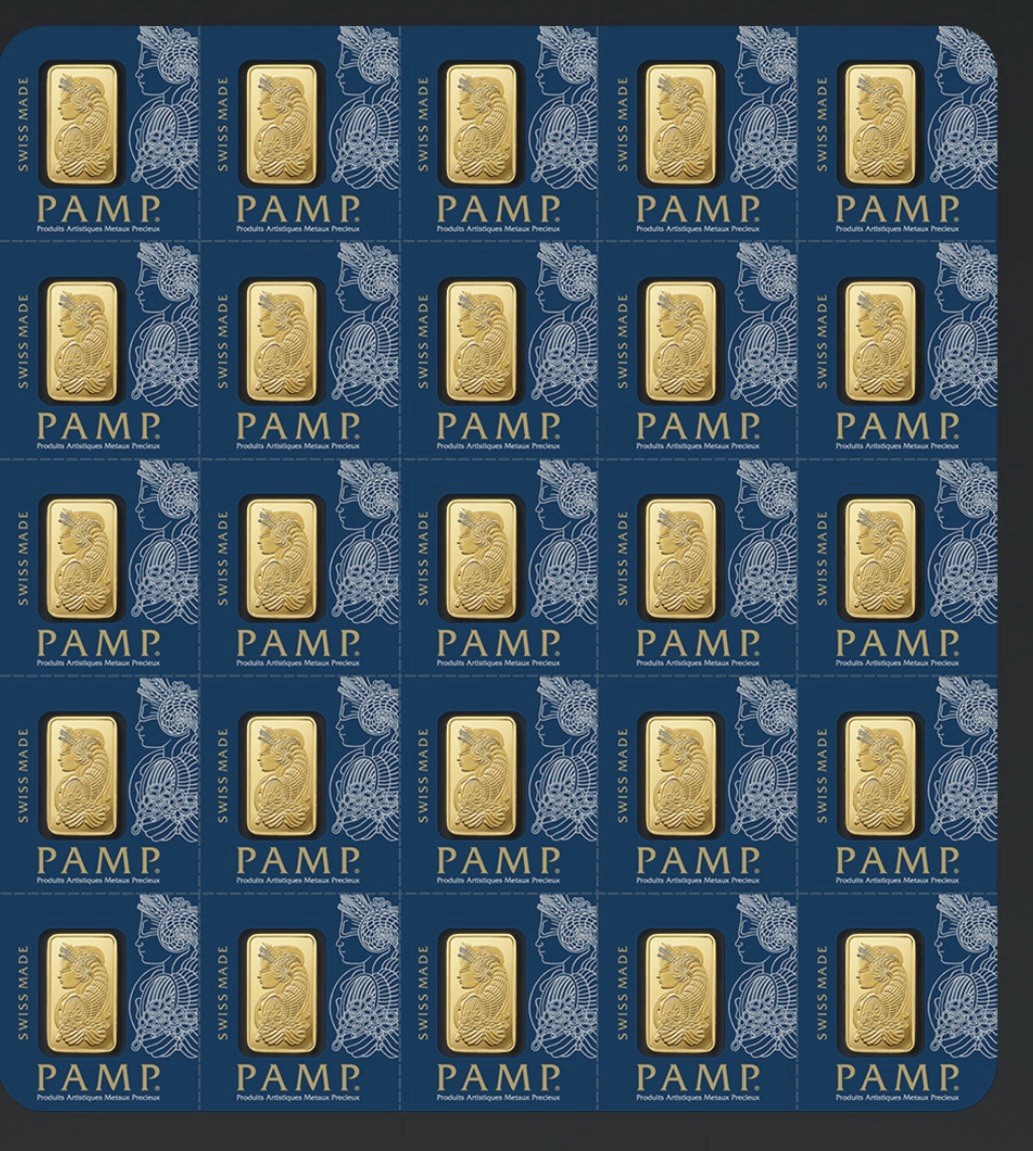 1 Gram PAMP Suisse 9999 Fine Gold Lady Fortuna Prosperity Bar Sealed Assay