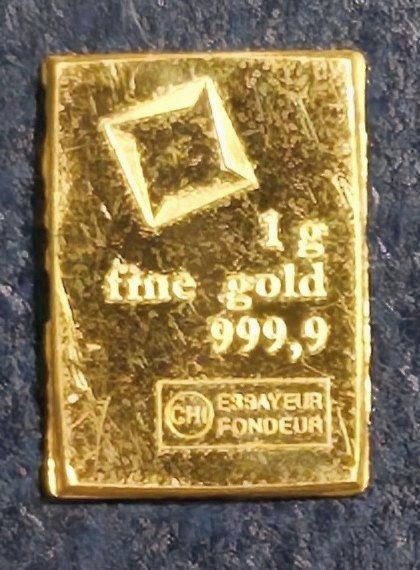 Individual Valcambi Suisse Fractional Gold 99.99% CombiBar Individual Mini Bar
