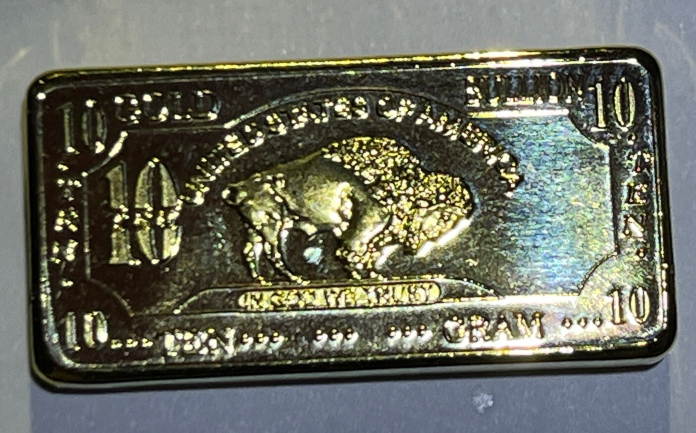 1 oz American Buffalo .999 Fine +1 Oz Mex Copper Bullion Bar Ingot, Metal Art