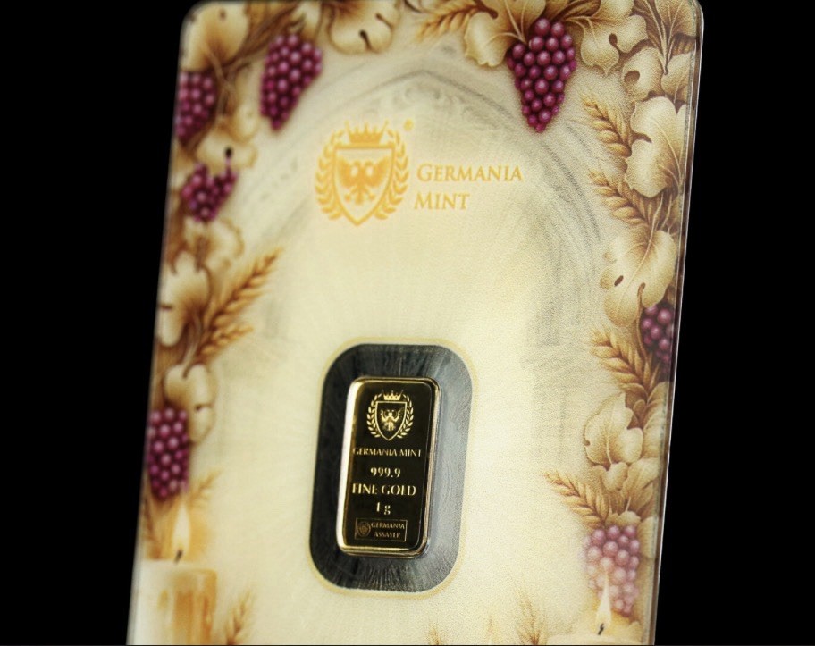 Germania Mint First Holy Communion Minted 1g 24K Gold Bar Packed in Safepack✝️🙏