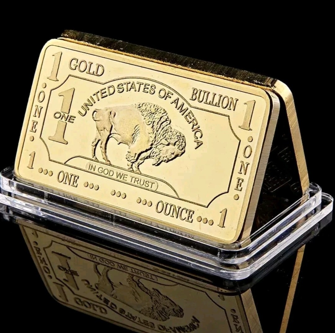 (6) 1 OZ – Gold Buffalo Bulllion Bar .999 Fine 24k GOLD BARS