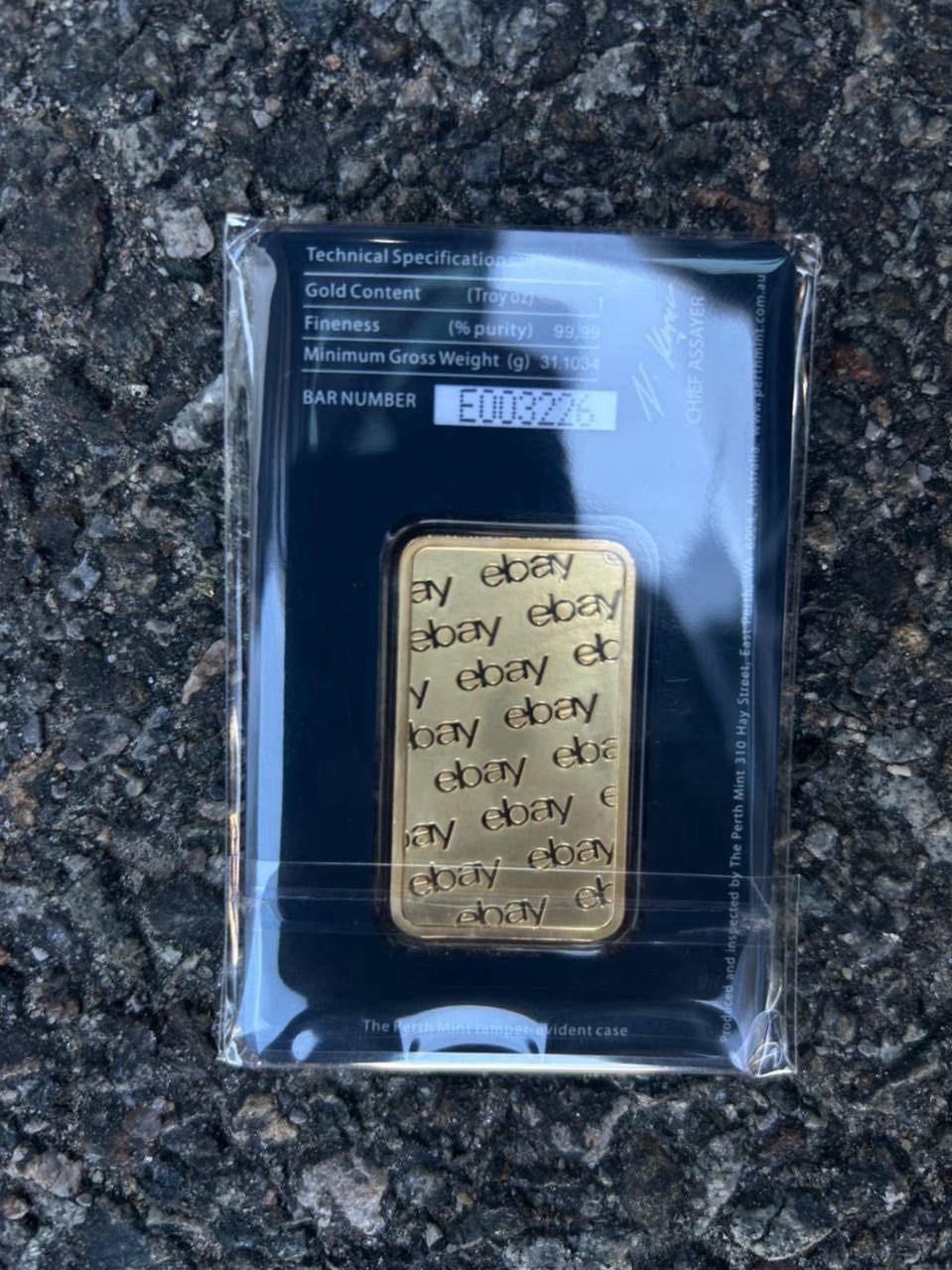 The Perth Mint 1 oz Gold Bar 0.9999 Fine 2010 Sealed Assay Card