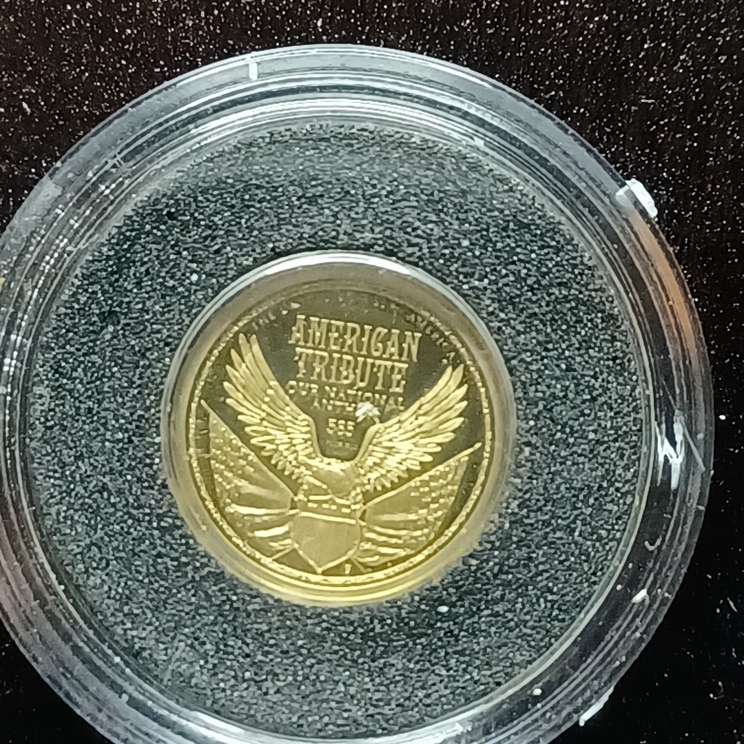 American Mint 0.5 Gram 14K Gold Proof Round Our National Anthem Solid Gold Coll.