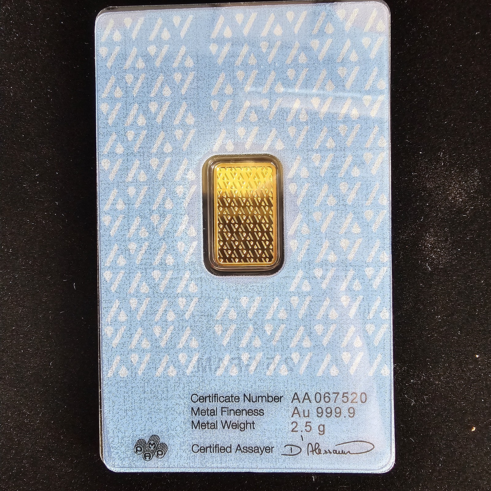 2.5g Gold Bar Acre Mint .9999 Fine Sealed Assay Bullion