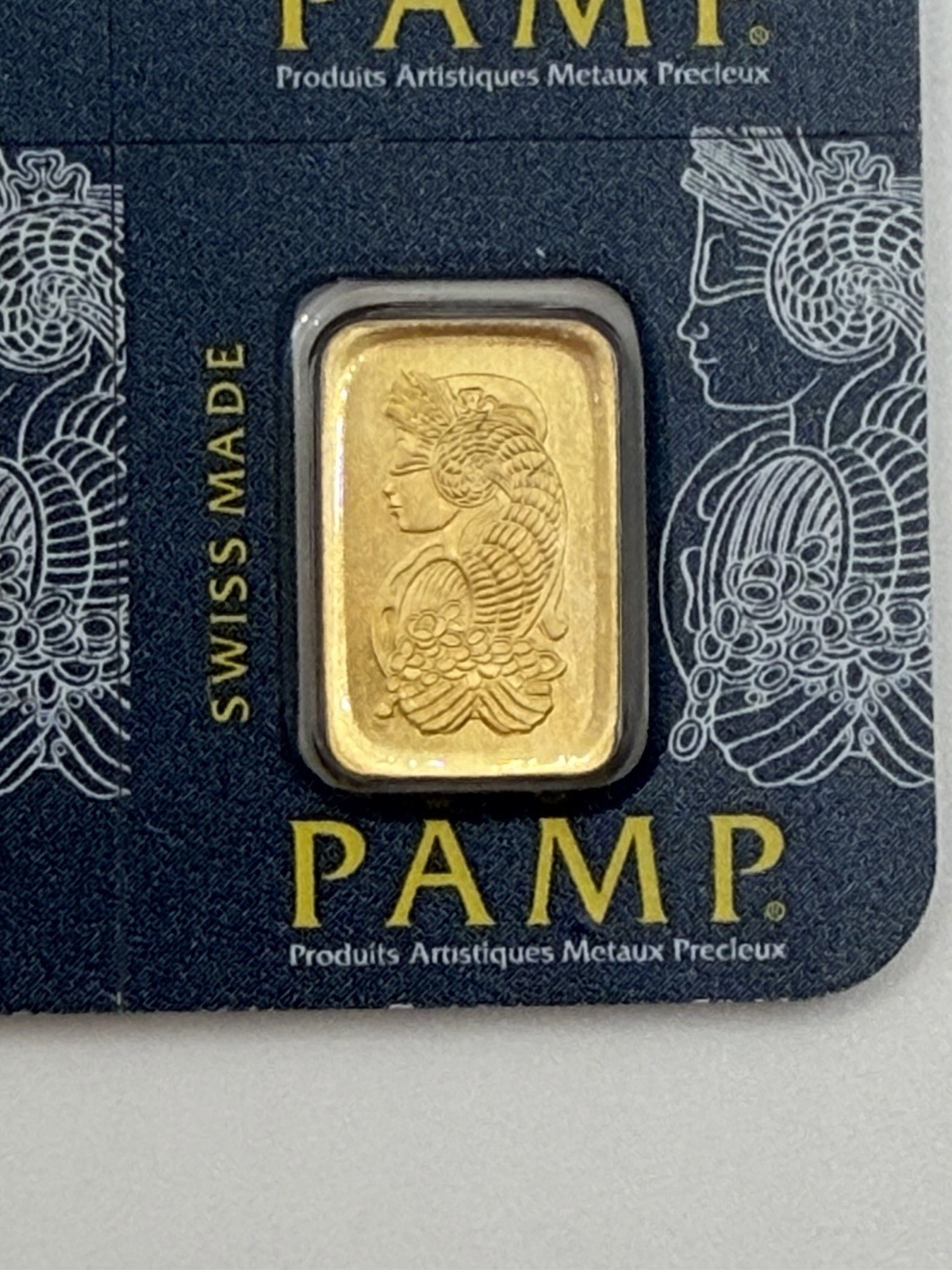 1 Gram PAMP Suisse 9999 Fine Gold Lady Fortuna Prosperity Bar Sealed Assay