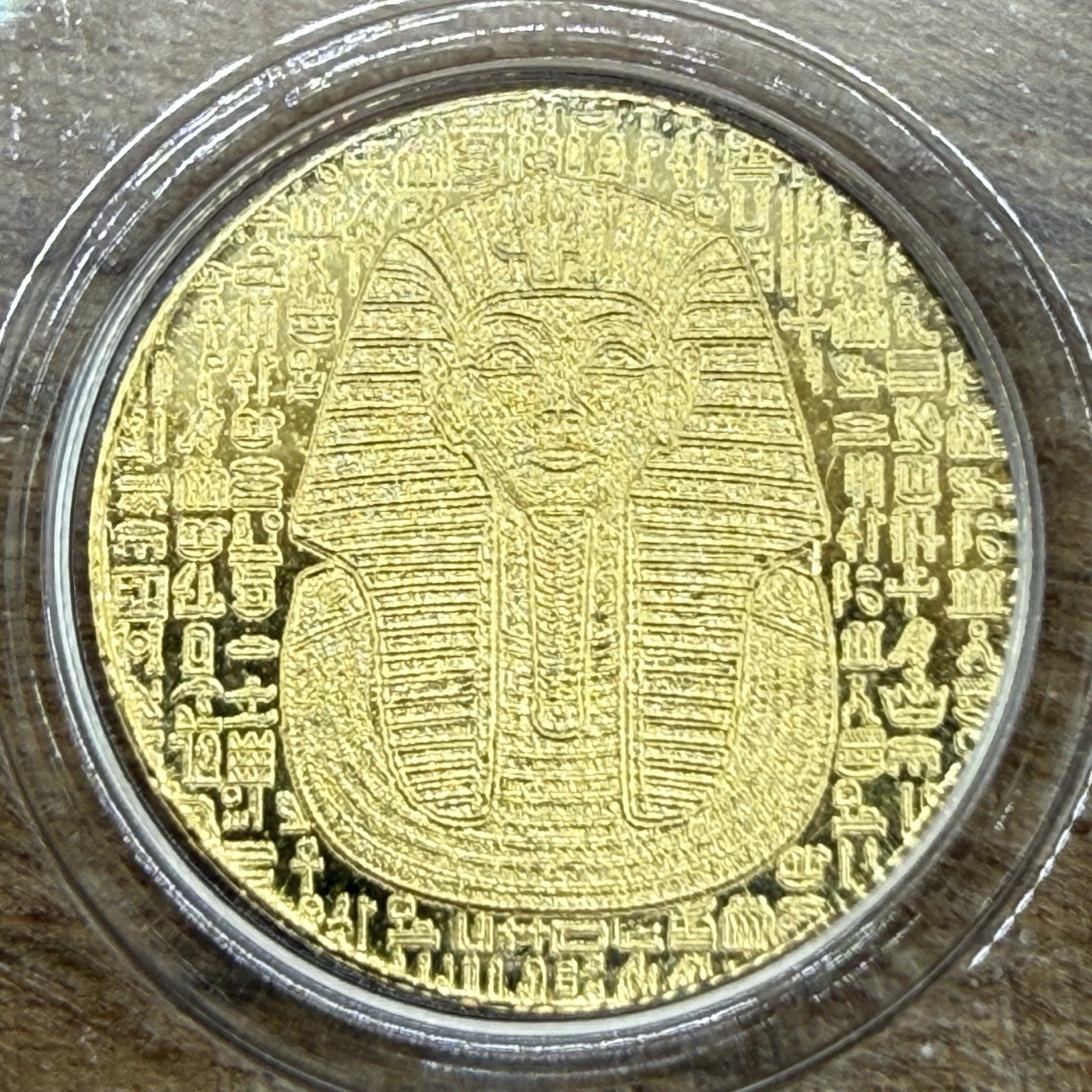 2024 1/200 oz .9999 Gold Egyptian Themed Round – Hieroglyphics / Eye of Horus