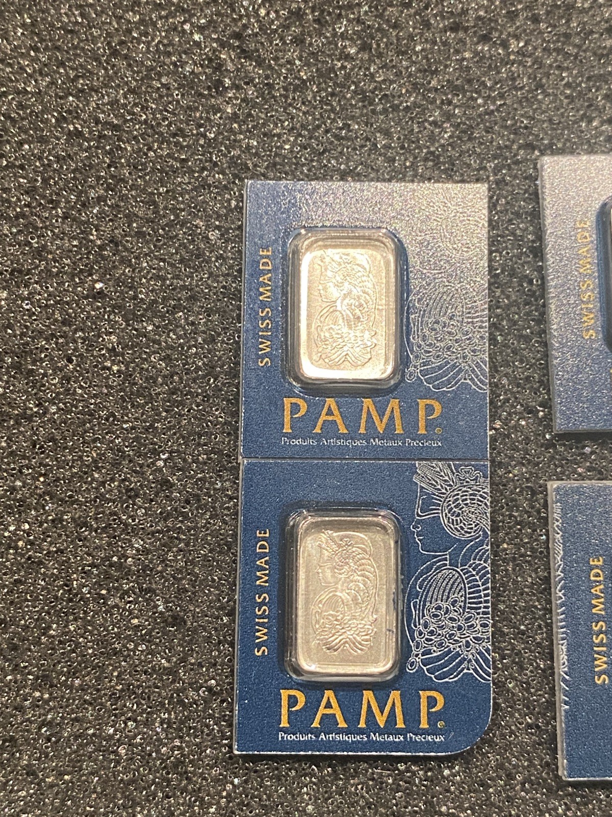 (6) 1g Platinum 999.5 PAMP Suisse SEALED certified bar