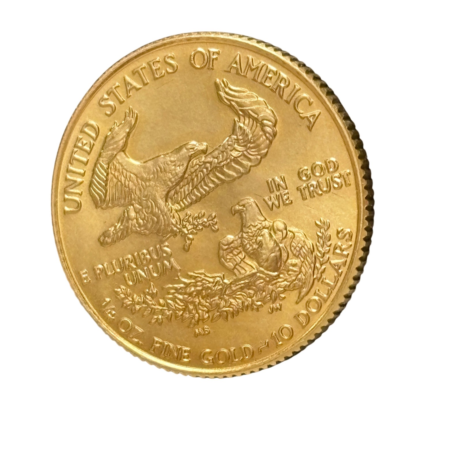 1986 1/4 OZ Fine Gold 22 Karat American Gold Eagle Coin – 10 Dollars – 8023