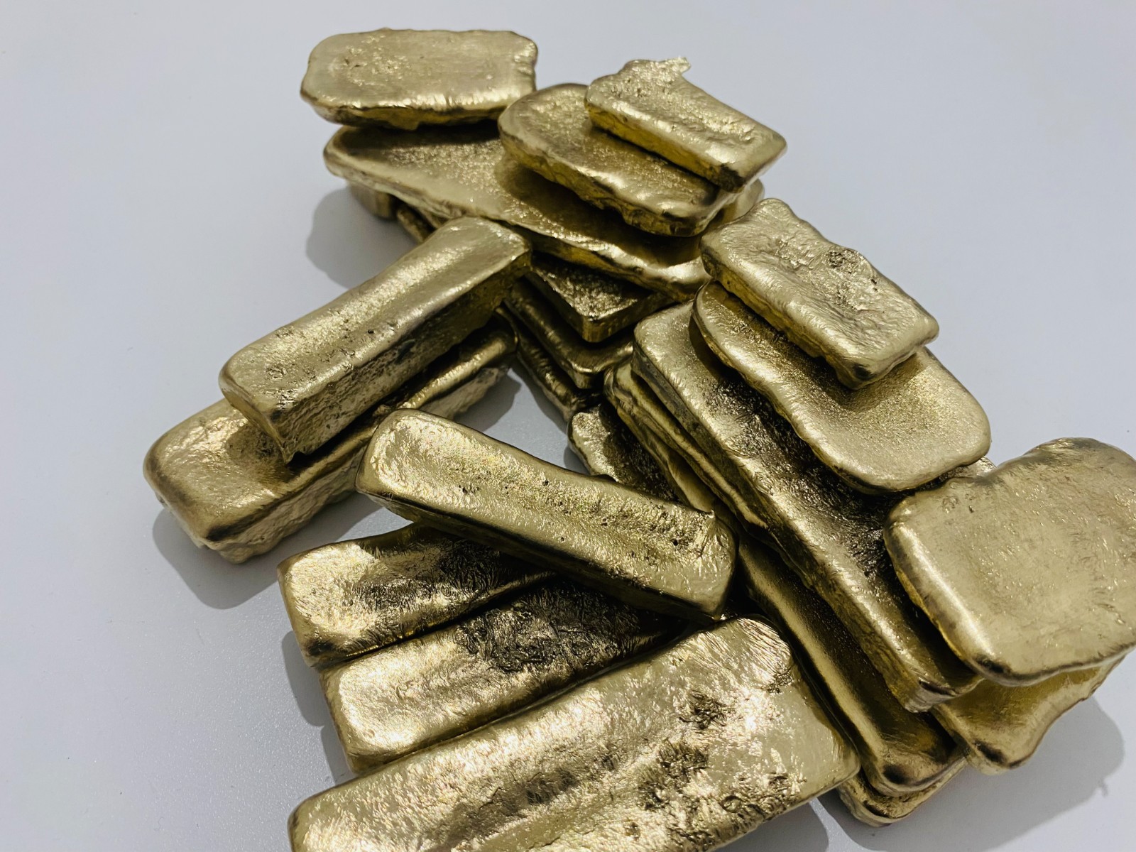 350 Grams Scrap Gold Bar For Gold Recovery Melted Different Computer Coins Pins