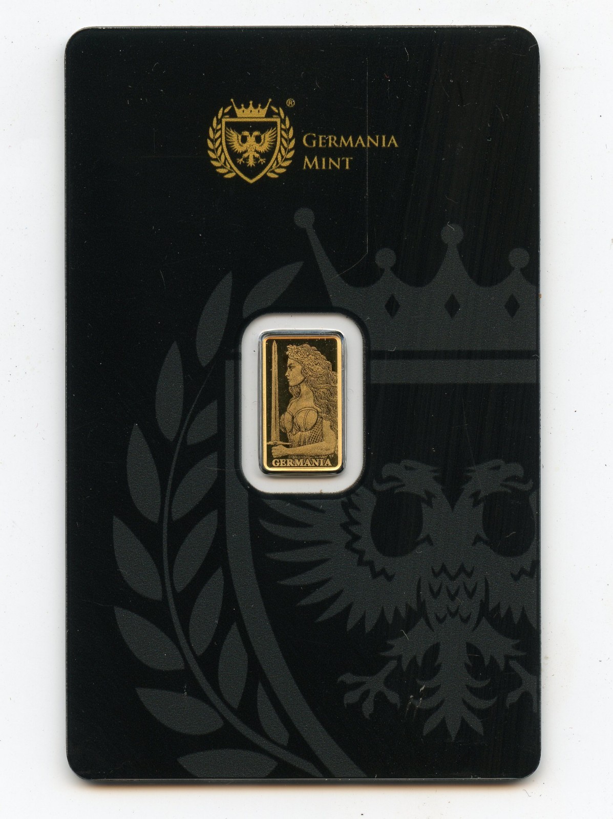 Germania Mint 1/200 OZ .999 Gold Bar on Card