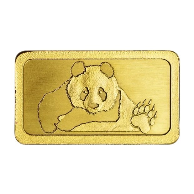 0.5g Gold Bar Panda Germany Berlin 999.9 Fine Gold 24 Carats